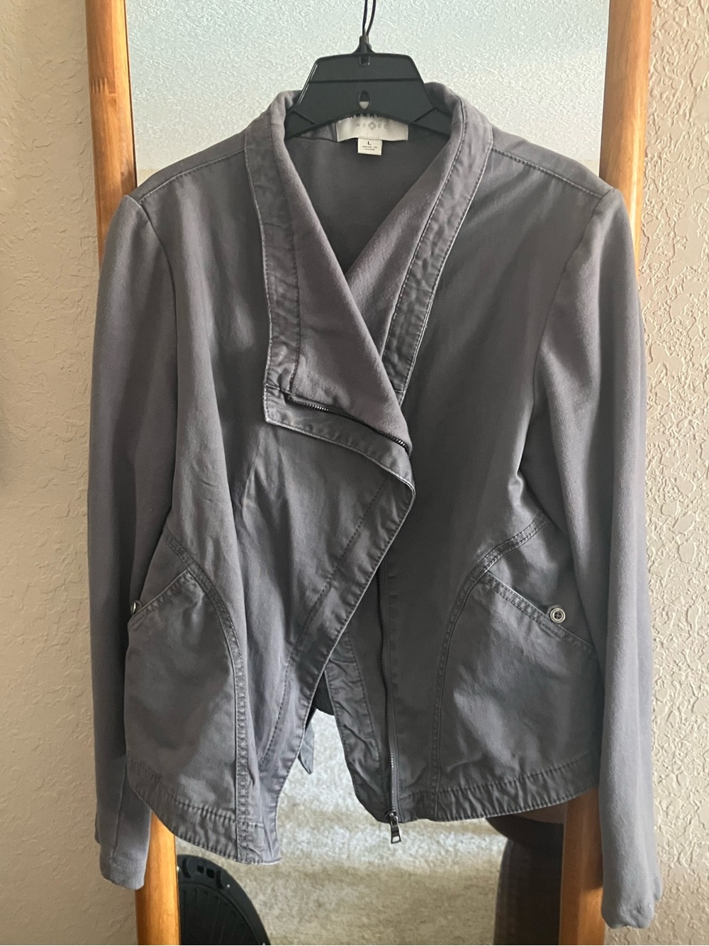 Anthropologie Marrakech Gray Moto Jacket